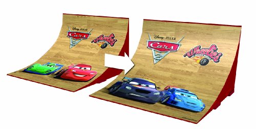 Dickie-Spielzeug 203089516 - Disney Cars 2 - Wheelies Jump Ramp, Rampe inklusiv 2 Wheelies, Rampe: 15 x 9 cm, sortiert – Bild 6