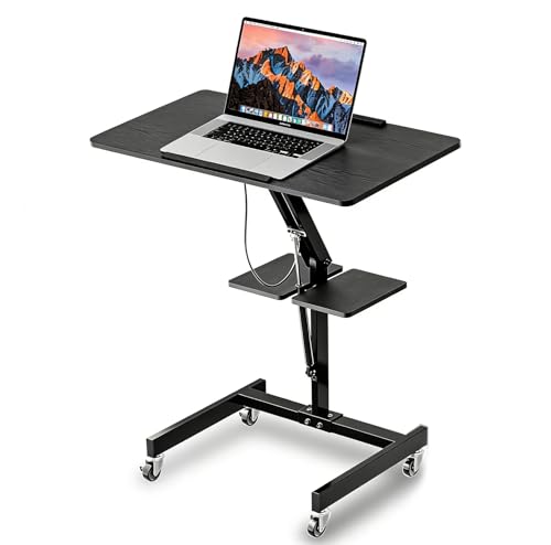 FULOOPHI Mobile Standing Desk with Wheels, Heig...