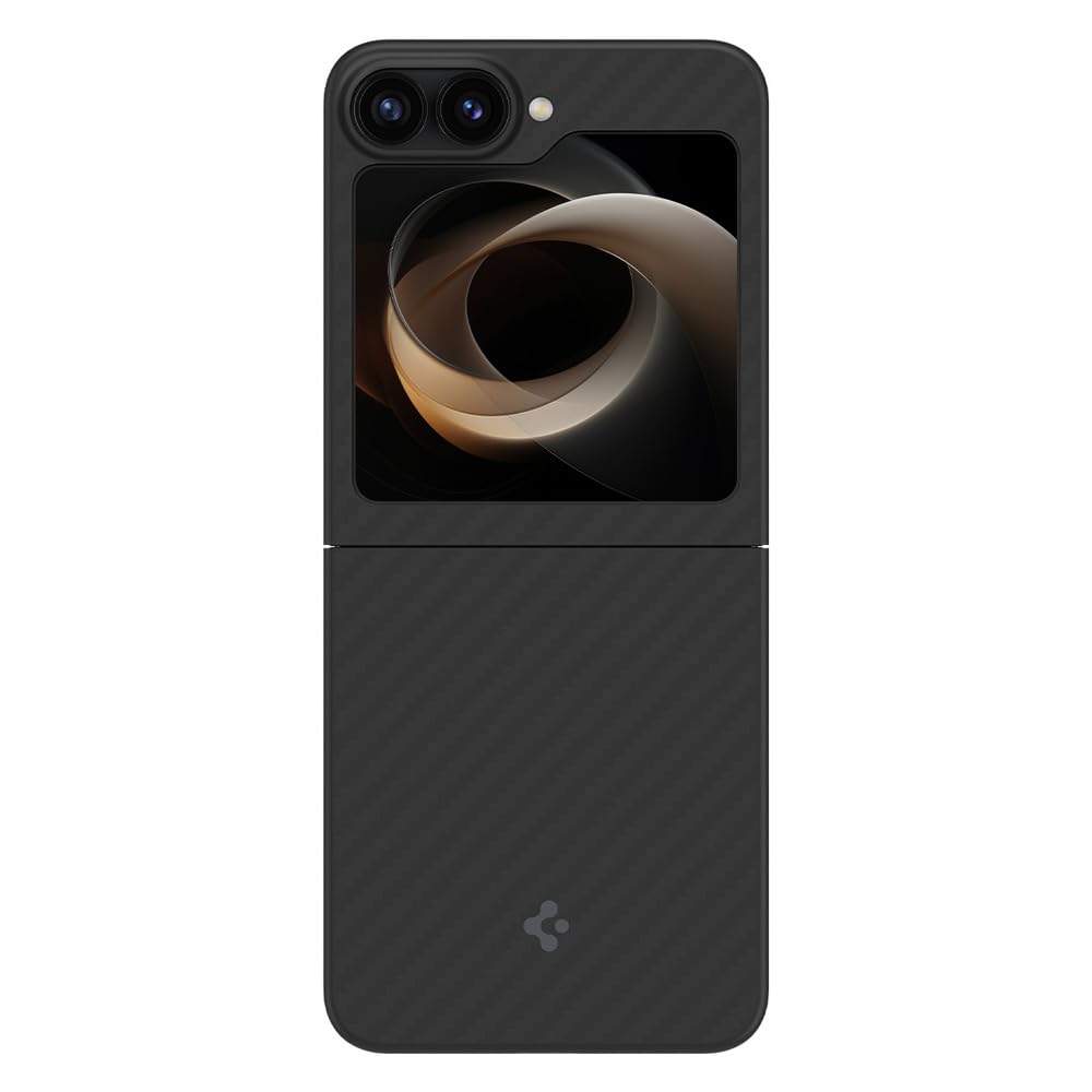 Spigen Cover Air Skin Aramid Compatibile con Samsung Galaxy Z Flip 7 FE e Samsung Galaxy Z Flip 6 - Nero