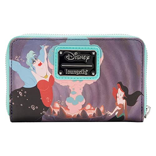 Loungefly Disney The Little Mermaid Princess Scenes Series Zip Around Wallet3