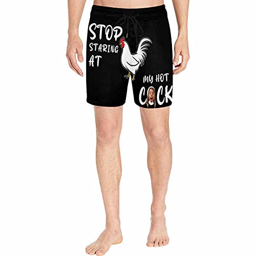 Custom Funny Swim Shorts with Faces Customized Gifts Mens Swim Trunks Wife Girlfriend Photos Beach Board Short for Men4