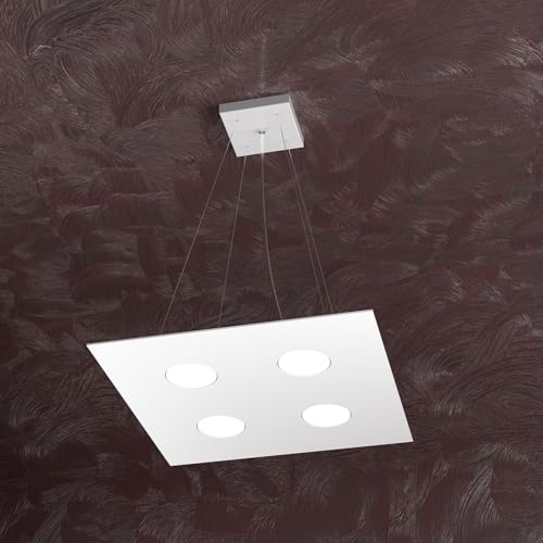 Lámpara LED moderno cuadrado 40 cm plafón de techo interior dormitorio