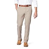 Welt pockets Dockers Homme Signature Khaki Slim Fit Pants Chino, British Khaki, 32W / 34L