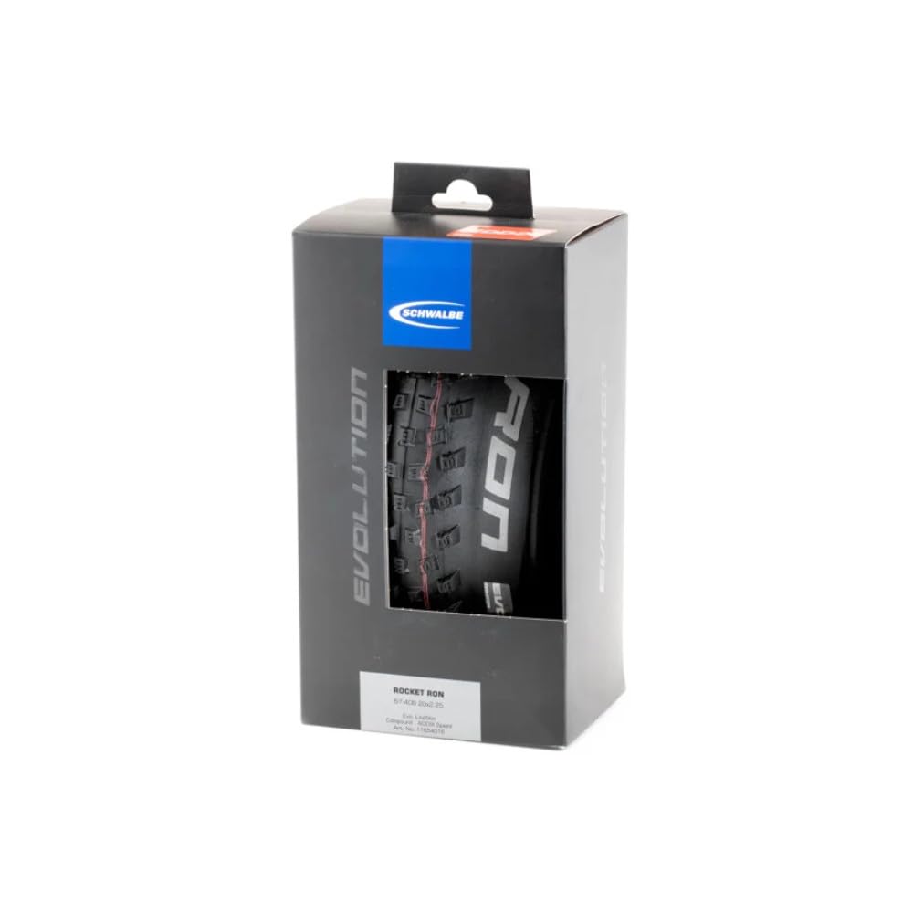 Schwalbe Fahrradreifen Rocket Ron – MTB Reifen 16 bis 29 Zoll – Tubeless Easy, für Cross-Country und Marathon Reifen – ADDIX Compound – vereint Speed und Kurvengrip