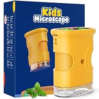 Mikroskop für Kinder, Temodu 2.0\ Bildschirm, 1000X USB Tragbares Taschenmikroskop, Wiederaufladbares Tragbares Mikroskop, Mikroskope Anschluss an PC, Science draussen ab 3 Jahren