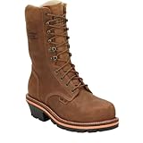 Chippewa Thunderstruck 10' Waterproof Nano Composite Toe Work Logger Boots for Men, Blonde - 11 D