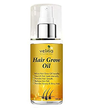 Velicia Natural Hair Growth OIL with METHI SEEDS and AMLA JUICE for Healthy Hair (100 ML) Bottle