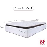 Colchão Casal Molas Ensacadas 138x188 Premium Sleep BF Colchões glide
