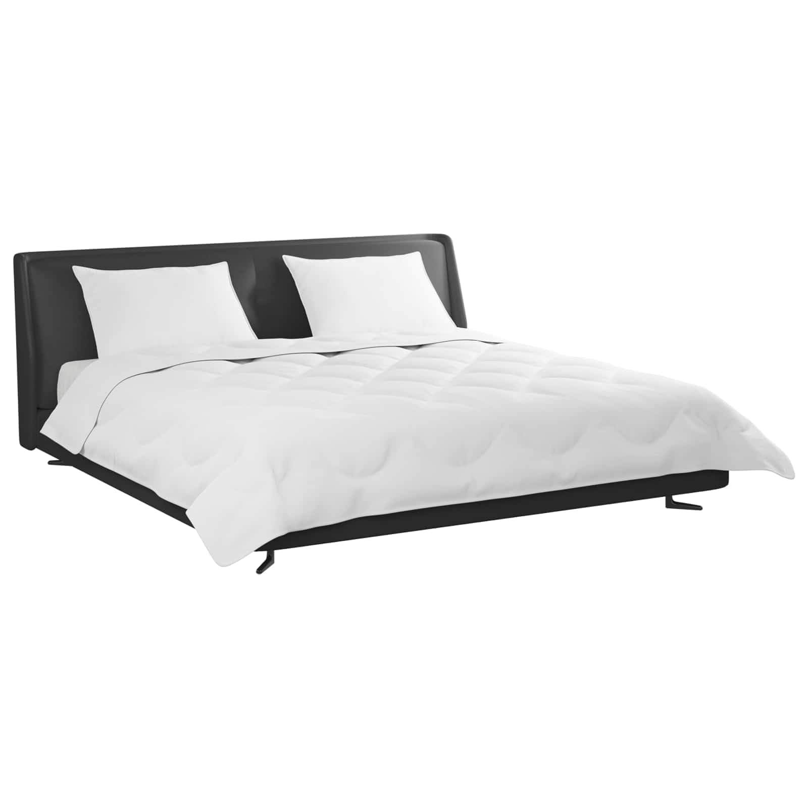 vidaXL Kołdra z poduszką 3 pcs Biały Mikrofibra, Nowoczesna minimalistyczna sypialnia, luksusowe pościele, miękki pikowany koc, ekologiczny koc, oddychająca pokrywa, białe pościele