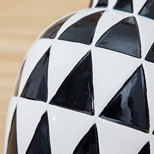 Weidilidu Black And White Ceramic Vase Nordic Minimalist Style Decor For Countertop Center Dresser Kitchen Living Room Home Decor Abstract Vase (W339) #TOP6
