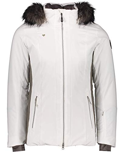 Obermeyer Womens Siren Jacket W/Faux Fur, White, 4