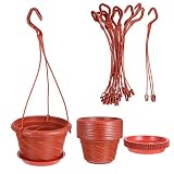 Yardwe 10 Sets Plastic Hanging Plant Pots Reusable Plant Seeding Nursery Pot Waterproof Plastic Pots