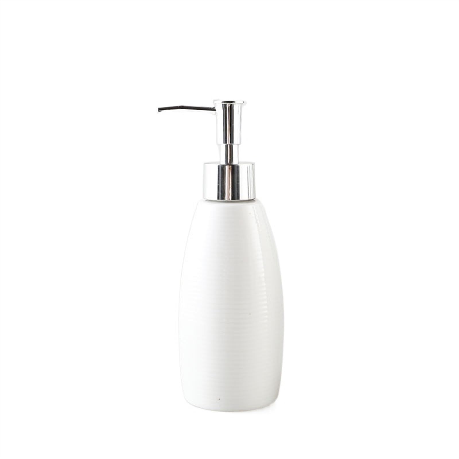Kitchen Soap Dispenser Hand Soap Dispenser, Ceramic Soap Dispenser, Hand Pump Soap Bottle for Bathroom Kitchen,for Hand Soap, Soap, Lotion Handsoaps Dispenser(White(smoothness))