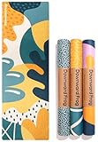 Downward Frog Travel Yoga Mat Lightweight Foldable – Printed Pilates Mat for Women, Colourful Patterned Hot Yoga Mat – Eco Natural Rubber Mat for Bikram, Fitness & Meditation – Fruit Salad 2mm