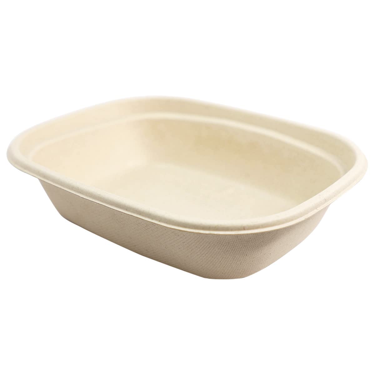World Centric CT-SC-U2L 100% Compostable Unbleached Plant Fiber to Go Boxes with PLA Lining, 32 oz, 8.8