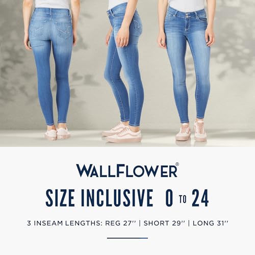 WallFlower Women's Ultra Skinny Mid-Rise Insta Soft Juniors Jeans (Standard and Plus), Beverly, 22 Plus by WallFlower - Image 4