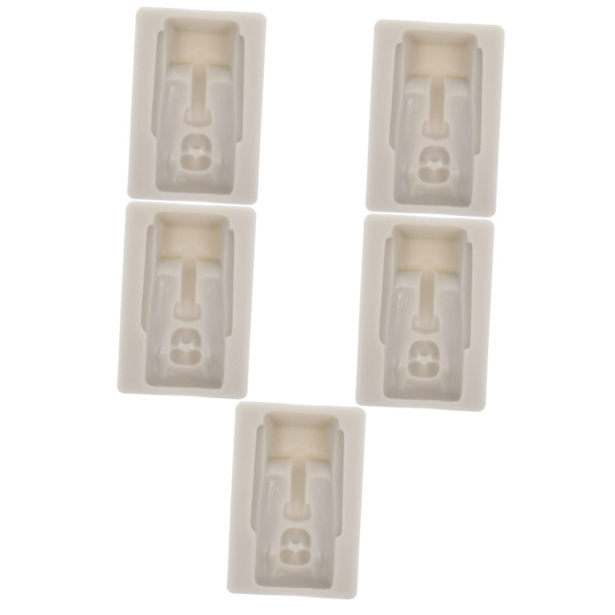 TOPBATHY 5pièces Moule Silicone Moai Flexible Pour Chocolat Et Pâtisserie Moule à Bonbons Et Gâteaux Unique Pour Créations Et Décorations Festives