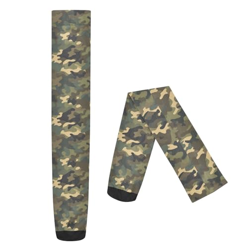 Military Camouflage Thigh High Socks Knee High Socks for Women Thigh Highs Stockings Leg Warmers Long Socks Fashion Over the Knee Socks for Outdoor Sports Women Travel Daily Wear2