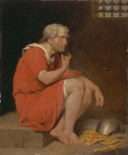 Robert de Normandie en prison Poster Downman Tableaux Toile 60x90cm