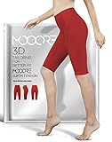 MOOORE Yoga Pants Shorts for Women | High Waisted Compression Leggings with Pockets Tummy Control...