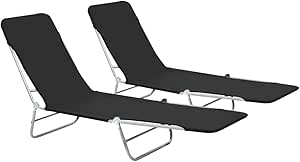2-er Set Stahl Liegestühle Klappbar Sonnenliege Klappliegestuhl ...
