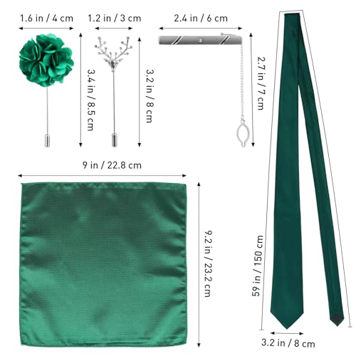 Set de corbata para hombres con accesorios formales miniatura 2