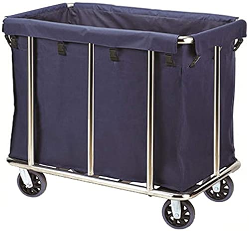 Shelf Movable Trolleys Removable Bags With Laundry Basket Rectangle Rolling Laundry Sorters Hamper With Wheel Hotel Serving Cart
