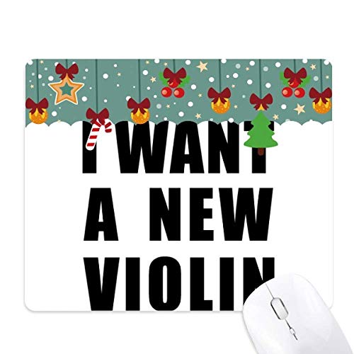 Tapis de souris pour violon I Want A New en caoutchouc antidérapant