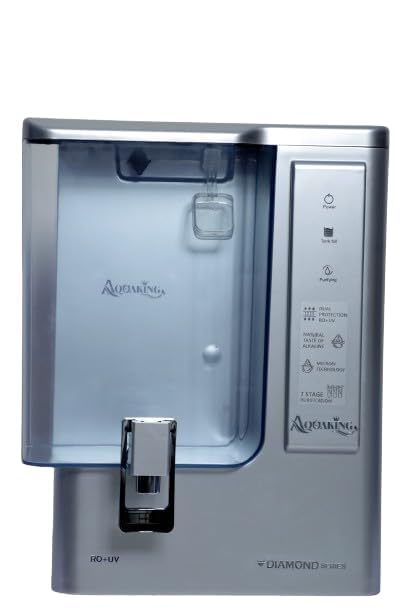 Diamond RO Water Purifier | Water Purifier 10LTR Capacity | Best For Home and Office (Sapphire Silver)
