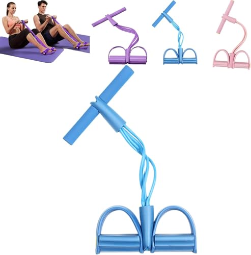 21 fitnessmotståndsband, 4 rörpedal ankeldragare, starka spänningsband för träning, multifunktionellt situp-rep, för träning och situps träningsutrustning