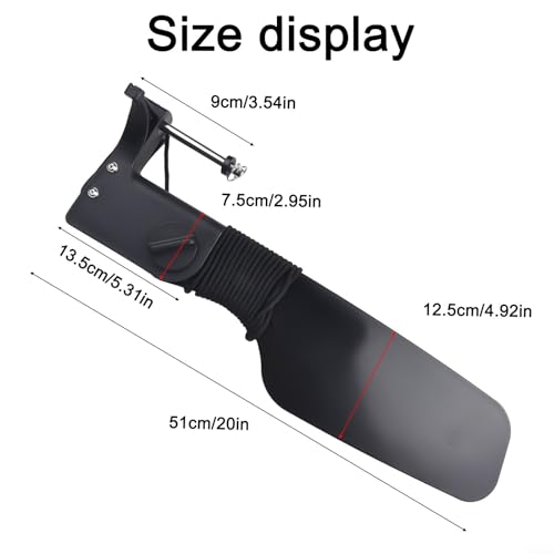 Kayak Rudder, Nylon Canoe Boat Rudder Fishing Boat Steering Control Watercraft Rudder Boat Rear Tail for Angling Boat, Canoeing Parts - Thumbnail 2