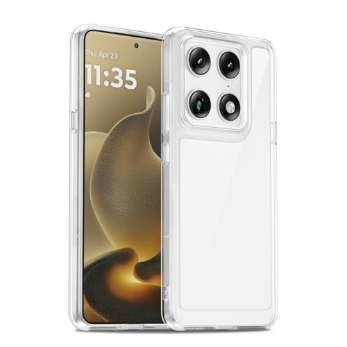 Image of Case for Motorola Signature /Edge 70 Ultra, Military Grade Drop Protection Phone Case, Yellowing Resistant, Anti-Scratch Hard PC Back, Shockproof Hard Ultra-Thin Protective Cover, Clear