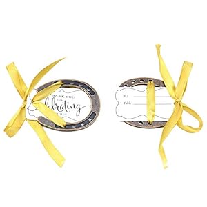 24pcs Lucky Horseshoe Party Favors with Fench Ribbons and Stand for Rustic Wedding Baby Shower Decoration Barn Wedding Christmas Santa Horseshoe Tree and Thank You Place Card for Party Gift (Copper) 24pcs Lucky Horseshoe Party Favors with Fench Ribbons and Stand for Rustic Wedding Baby Shower Decoration Barn Wedding Christmas Santa Horseshoe Tree and Thank You Place Card for Party Gift Copper