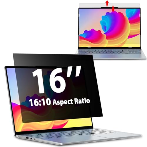 Filtre de Confidentialité 16 pouces 16:10 Haute Clarté pour PC Portable