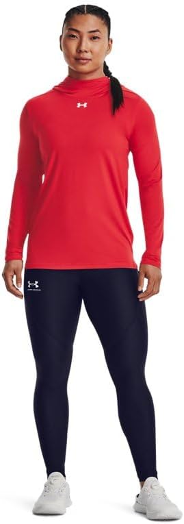 Under Armour Womens Performance Long Sleeve Hoody Red LG - Image 3