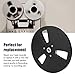 1/4 7 Inch Empty Take Up Reel to Reel Small Hub, Long Play Analog Recording Tape 3 Holes Aluminum Alloy Open Reel Takeup Reel for Nab Black