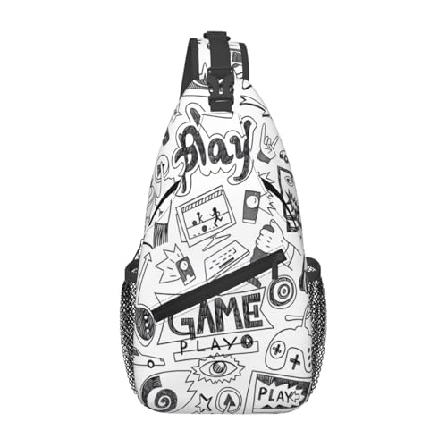 Sac à bandoulière jeux vidéo pour garçon et sac de poitrine homme