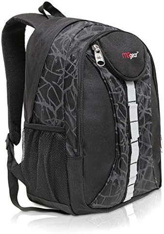 MGgear 18 Inch Student Bookbag/Children Sports Backpack/Travel Carryon, Black