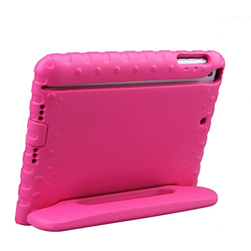 Lefon Kids Case For Ipad Mini Shockproof Convertible Handle Light Weight Super Protective Stand Cover Case For Apple Ipad Mini 3Rd Gen/Mini 2 / Mini 1 (Rosy) #TOP1