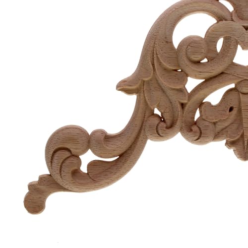 Decoración de madera tallada natural de 12 cm para renovar paredes 4