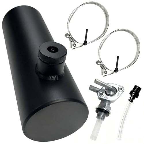 Aluminum Go Kart & Mini Bike Gas Fuel Tank Cylinder for Coleman Powersports CT200U BT200X CT200u-ex and Predator 212cc 196cc/6.5HP Engines (3*10 Inches)
