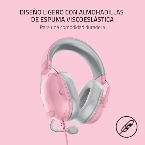 Miniatura 8 de Razer Blackshark V2 X - Auriculares Gaming Con Cable Multiplataparama Diafragmas De 50mm Triforce, Micrófono Cardioide Hyperclear, Ligereza Y Comodidad, Compatibilidad Multiplataparama Rosa