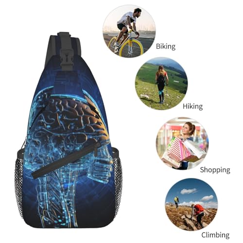 Bolso cruzado para hombre tipo bandolera negro miniatura 6