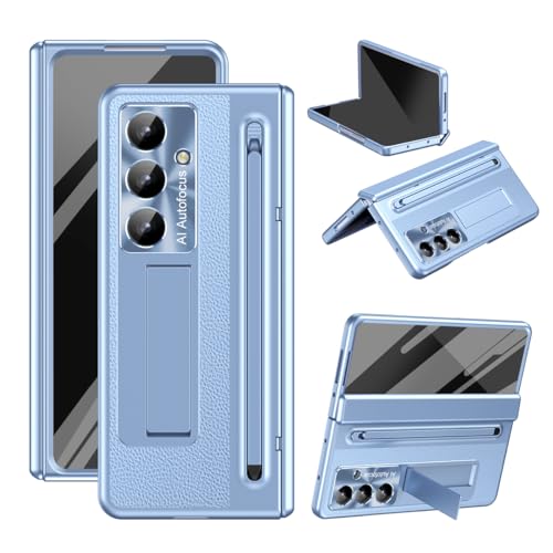 Coque fine pour Samsung Galaxy Z Fold 7 anti-choc avec béquille et protège-charnière
