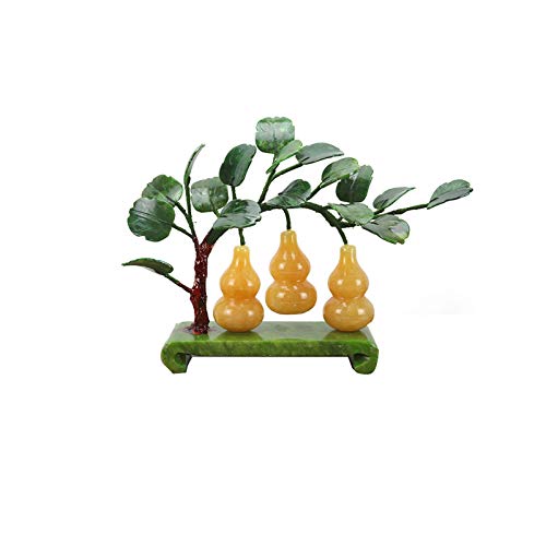 Topaze naturelle : gourde Feng Shui à 5 étages pour salon chic