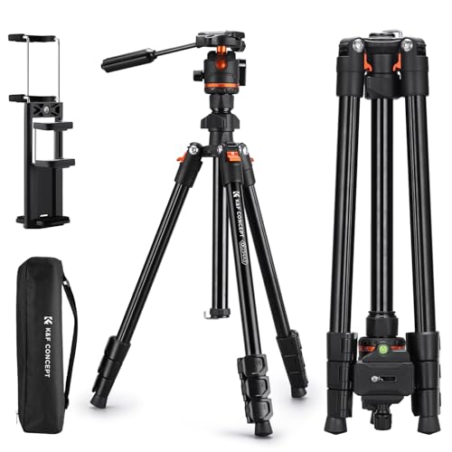 カメラ三脚K&F CONCEPT tripod スタンド 伸縮 アルミニウム製コンパクトカメラ三脚