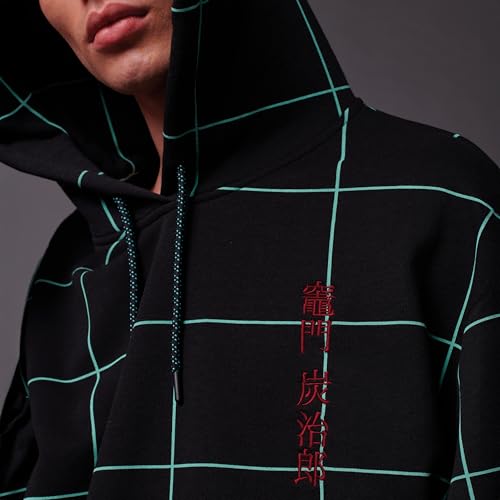 Sudadera Kamado Tanjiro Negro para eventos de anime y quedadas urbanas con amigos 6