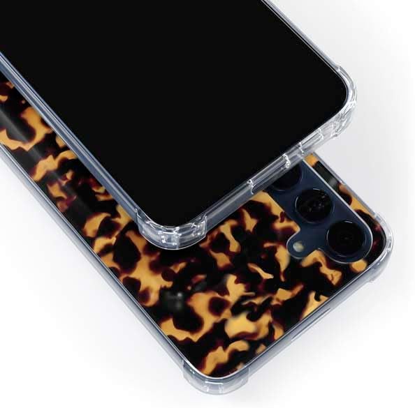 Skinit Clear Phone Case Compatible with Galaxy S24 - Tortoise Shell Design