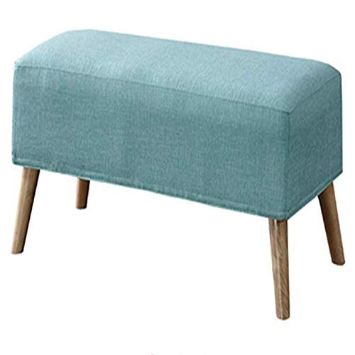 Tabouret pouf canapé déhoussable en bois nordique pour changer de chaussures