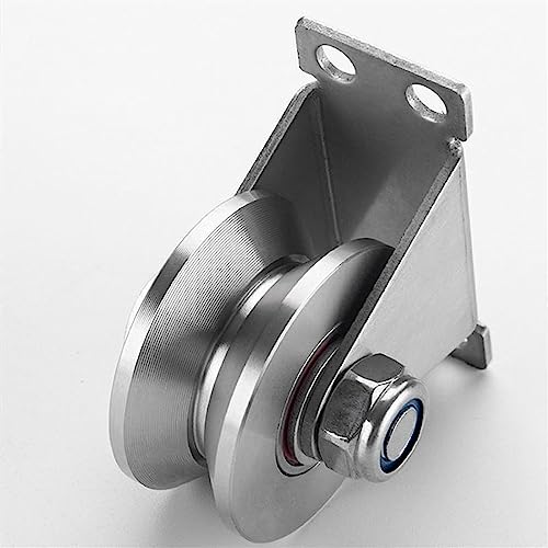Polea para puertas corredizas que elimina atascos en rieles de casa 4